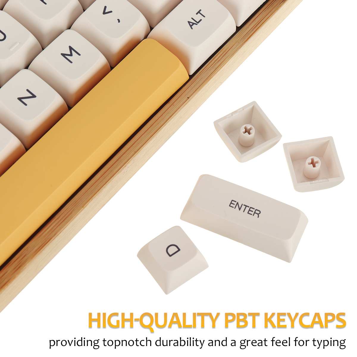 Keycaps 140 nøkkel pbt keycap farge-under xda profil melk hvit honning japanske eller engelske keycaps til spilling mekanisk tastatur