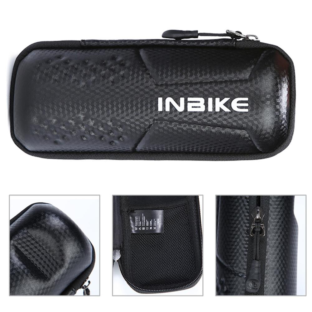 For INBIKE Cycling Tool Capsule Box PU Leather Bag Repair Tools Kit Pouch MTB Road Bike Storage Boxes Bicycle Pannier Tool Bag