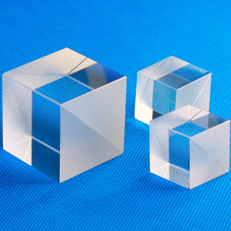 Prisma Divisor de Haz Cubo Vidrio Óptico - 12.7-40mm - Recubrimiento AR - Semi-Reflectante