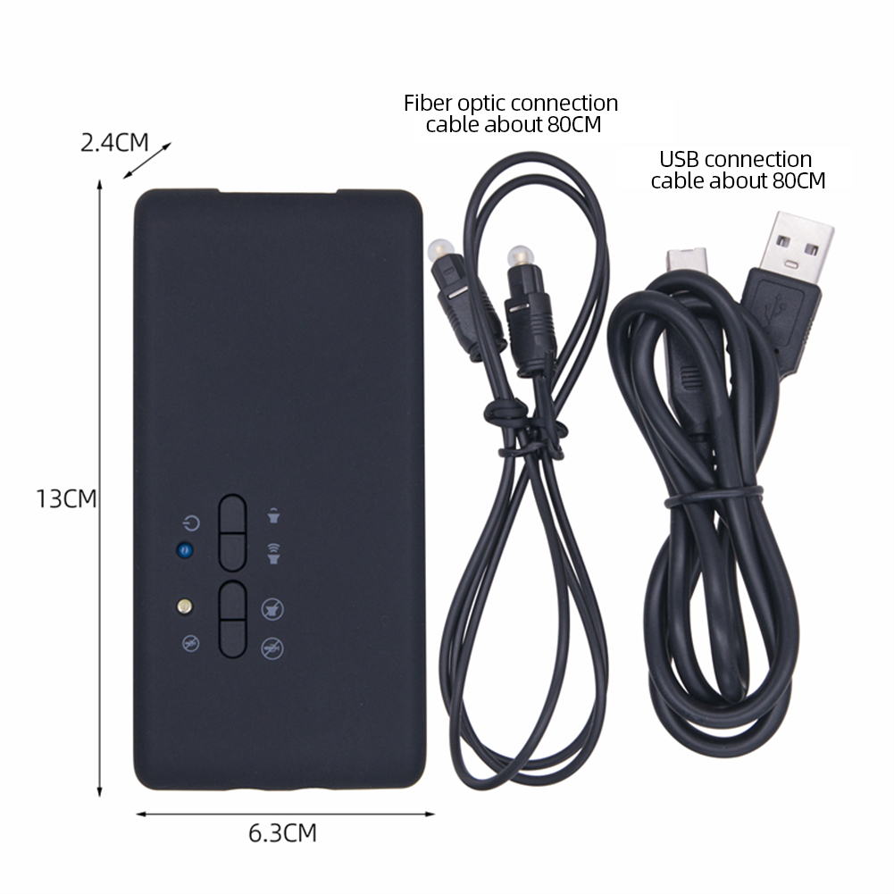 Adaptador de áudio USB 7.1 Placa de som Saída DAC de 8 canais com 2 cabeças de microfone Gravação e reprodução SPDIF para alto-falantes de mesa domésticos