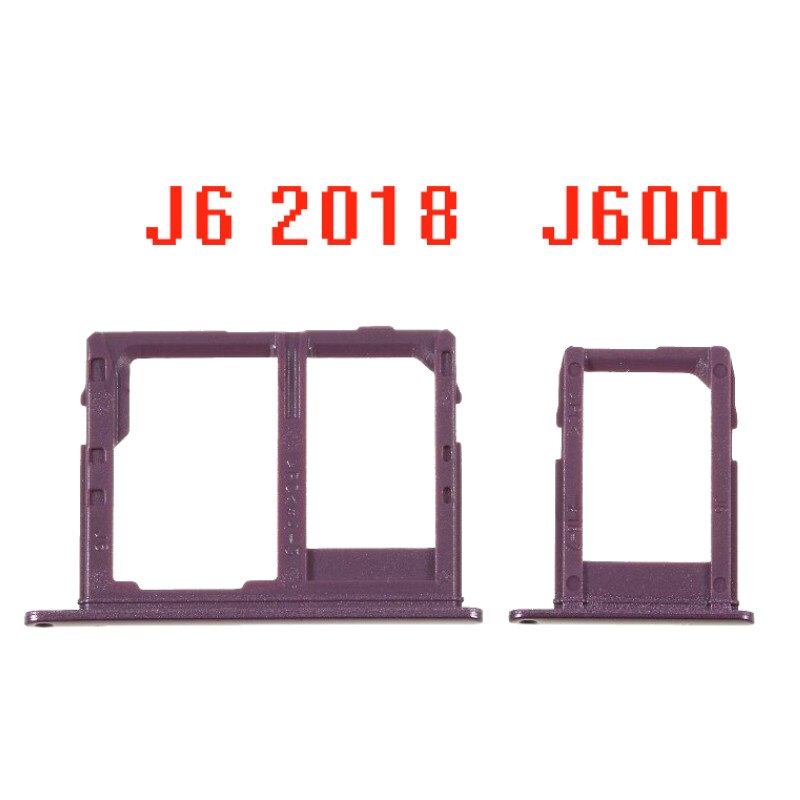 Single Micro SIM Card Tray Slot Holder For Samsung Galaxy J6 J600F J600FD J600D SIM Slot Replacement Parts