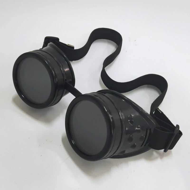 Heavy Metal Steampunk Motorcycle Glasses Gothic Style Driver Goggle Protective Glasses for Cosplay Halloween Decorations
