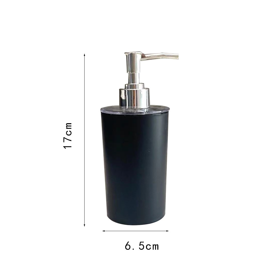 320ML Plastic Liquid Soap Dispensers For Bathroom White Black Bottle Bathroom Accessories Lotion Storage Bottle