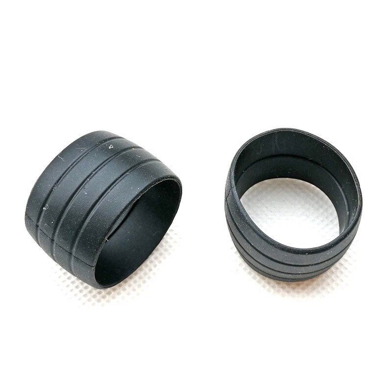 1 Paar Fahrrad Silikon Gummiband Befestigungs Ring Anti-Überspringen Stecker Wasserdichte Tragen Beständig BüGel Silikon Schleifen für Straße Fahrrad Bar Band YS-Kaufen: Schwarz