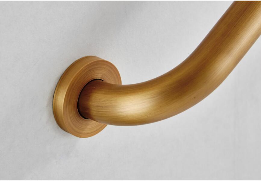 Vidric Bathroom armrest brass bathroom handle bathtub armrest handrail Grab Bar Antique Bronze Hand bar Safety bar