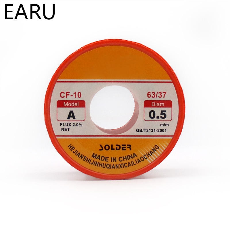 Rollo de hilo de estaño de 50g para soldar herramientas de soldadura de plomo, 0,3/0,4/0,5/0,6/0,8/1,0mm Diam 60/40 63/37