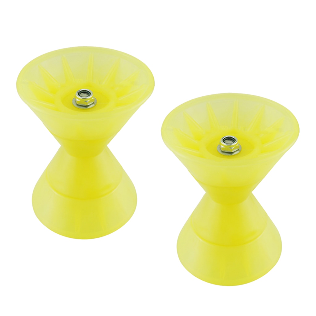 2Pcs 7inch Bow Bell Roller Assembly Bow Stop Bell Roller for Boat Trailer