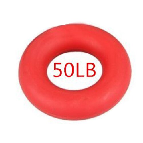 Rubberen ring voor hand-en onderarmsterkte, 3 kleuren, 40,50lb, 8cm: Rood