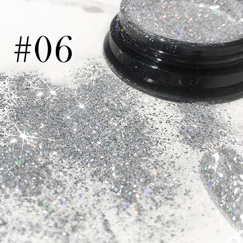 Clorful Opal Jelly lentejuelas brillo de uñas copos oro plata Holographics polvo brillante polvo arte uñas decoración DIY manicura: 14