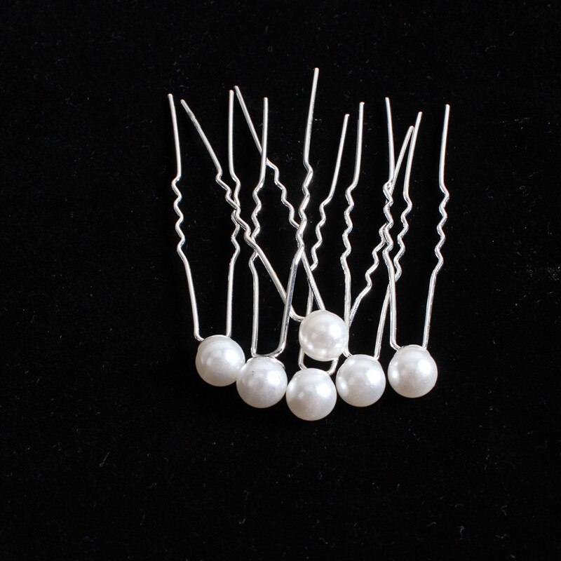 20Pcs Pearl Hair Pins - U Shape Bridal Hair Sticks - Women's Hair Jewelry Accessories