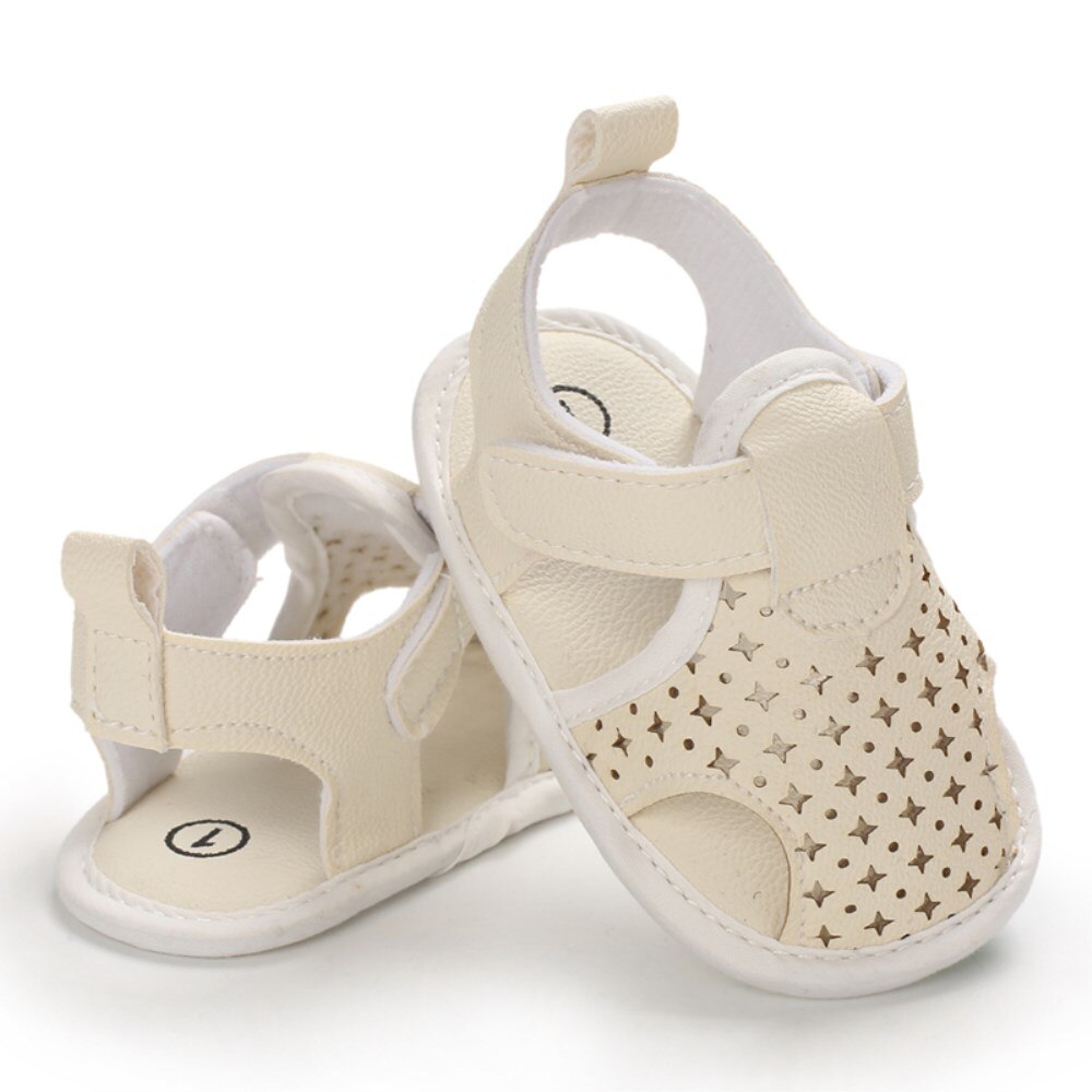 0-18M bebé chico niña Sandalias de flores Casual cuna zapatos primer caminador: A / 13-18 meses