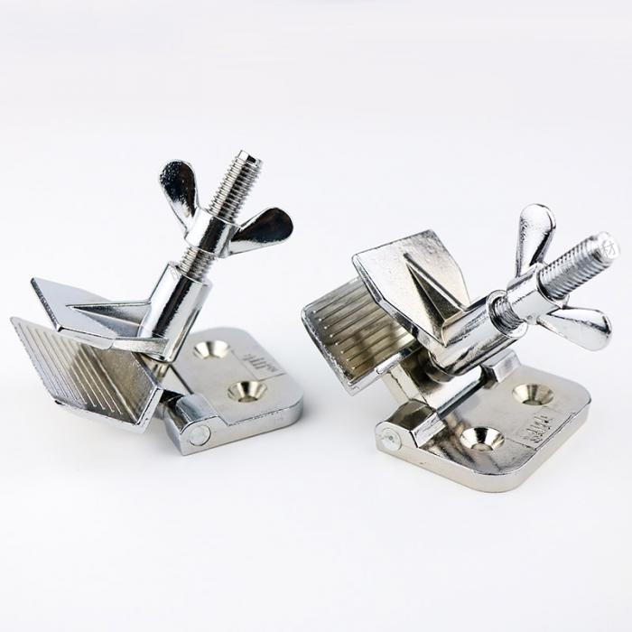 2 pcs Zinklegering Zilveren Zeefdruk Klemmen Scharnier Klem Vlinder Scharnier Klem Voor DIY Bevestiging Schermen Tool