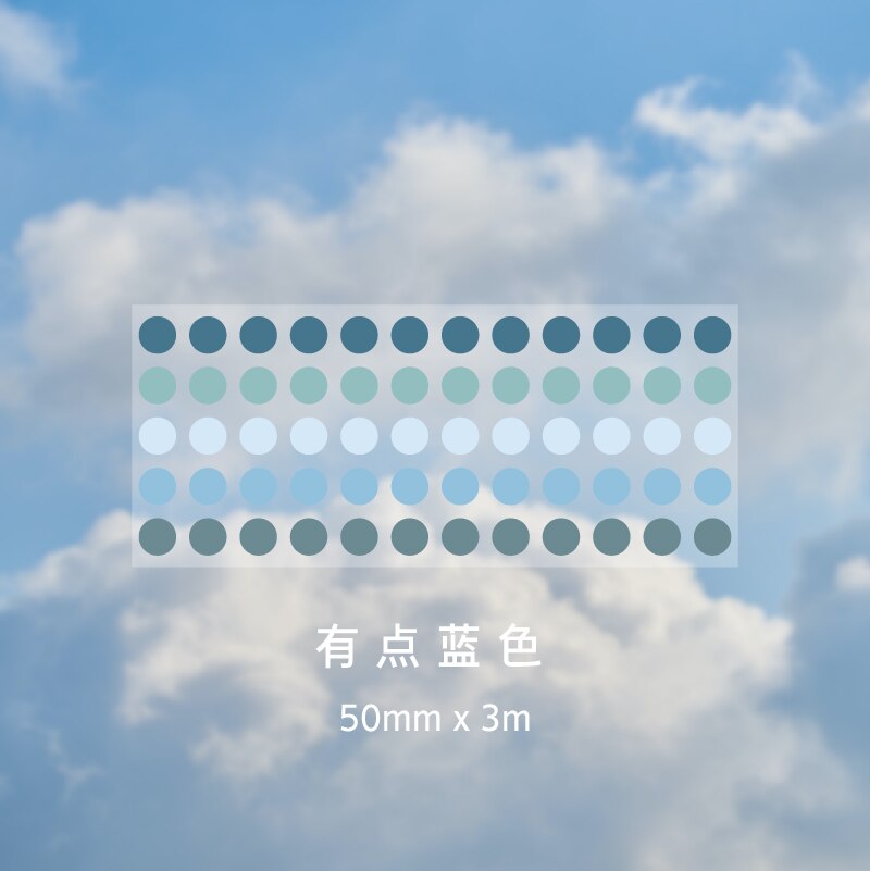 1250 Stuks Candy Kleur Stippen Washi Tape Ronde Cirkel Stickers Dot Huisdier Schrijven Washi Tape Diy Decoratieve Dagboek Planner Scrapbooking: H