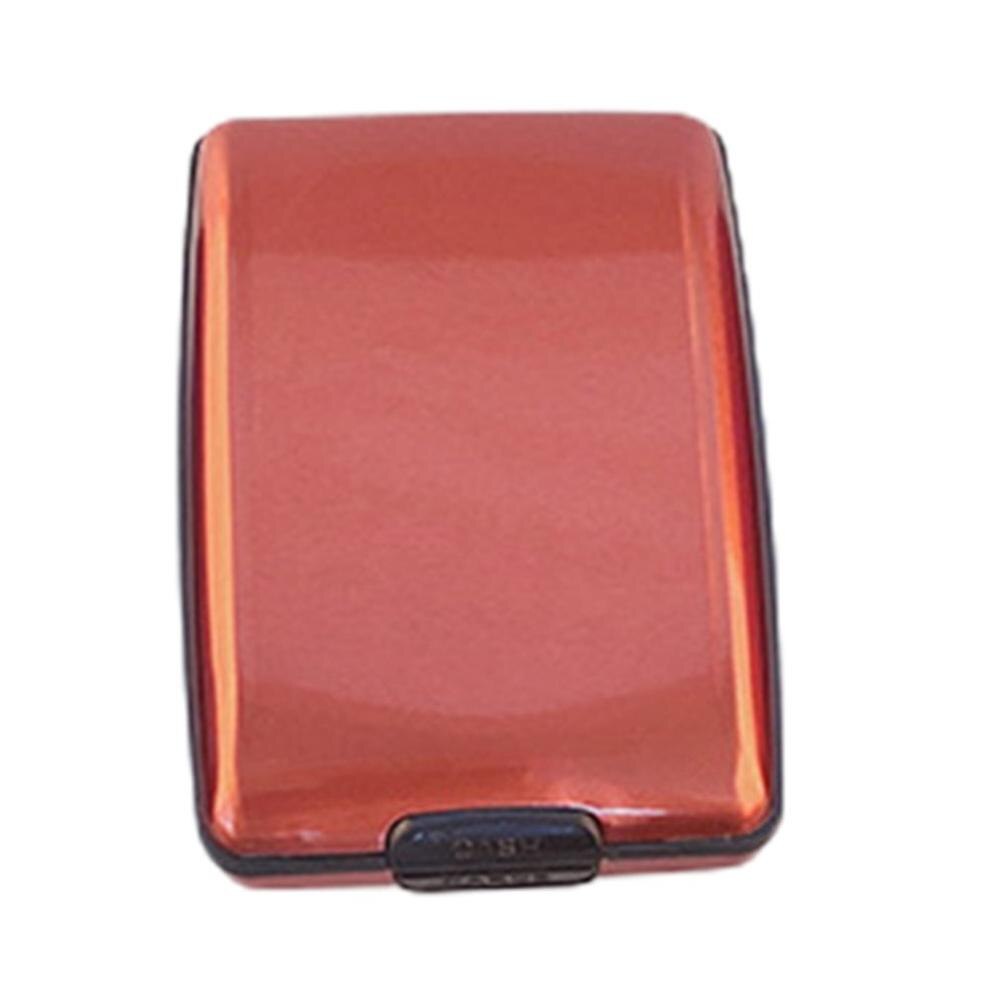 Simple Style RFID Multifunctional Light and Strong Aluminum Security Wallet RFID Non-scan Metal Wallet: orange