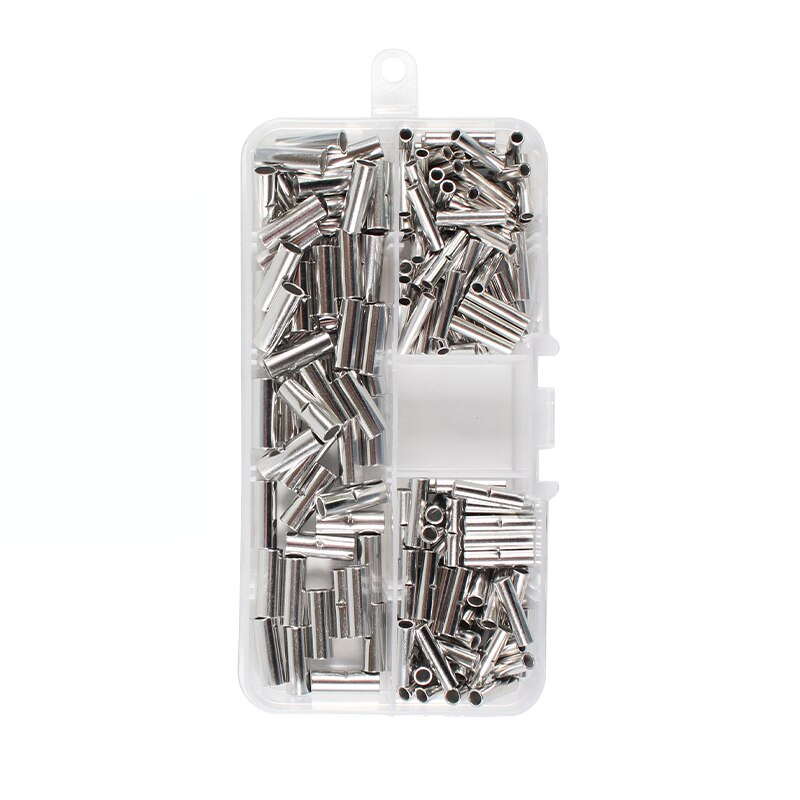 Multifunctional Crimping Tool Set 200pcs Butt Wire Connectors AWG22-10 Copper Tinned Splice Terminals Sleeve Bare Hand Plier Kit