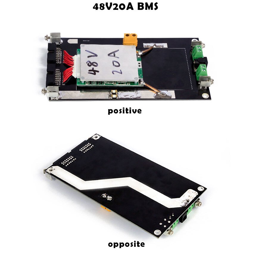 14S 13 S 48V Power Muur Batterij 13 14 Cellen Batterij Doos Li-Ion Lithium 18650 Lipo Bms pcb 20A 45A Bescherming Boord: 13S 48V 20A BMS