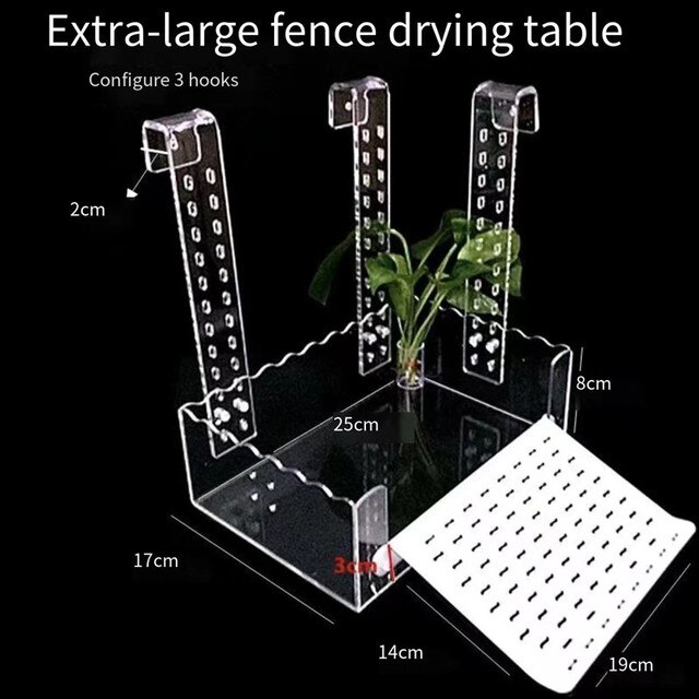 Wall-mounted tortoise terrace climbing frame deep water fish tank floating platform lying platform climbing ladder high water le: XL