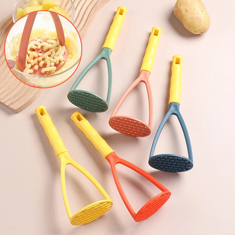 Potatoes Mud Pressure Mud Machine Potato Masher Ricer Fruit Vegetable Tools Portable with Handle Kitchen Gadgets Accessories