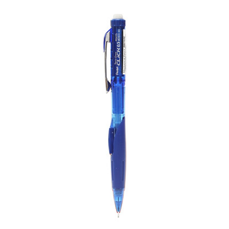 4 portaminas pentel  pd275 , borrador automático de lápiz de 0.5mm lados, japón, 4 colores, útiles de escritura, material de oficina y escolar.: Azul