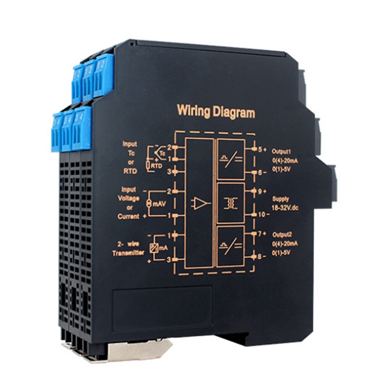 Ultra-Thin Signal Isolation Transmitter Current, Voltage Transmitter Multi-Input, Multi-Output 4-20MA 1 Input 2 Outputs