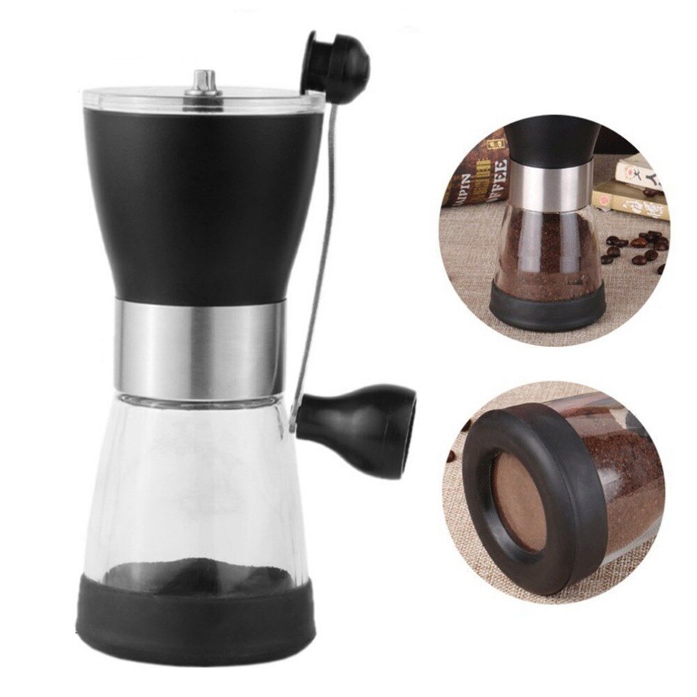 350Ml Handslijpmachine Handkoffiemolen Plastic Koffie Machine Hand Koffiemolen Keramische Slijpen Kern Wasbaar Grinder