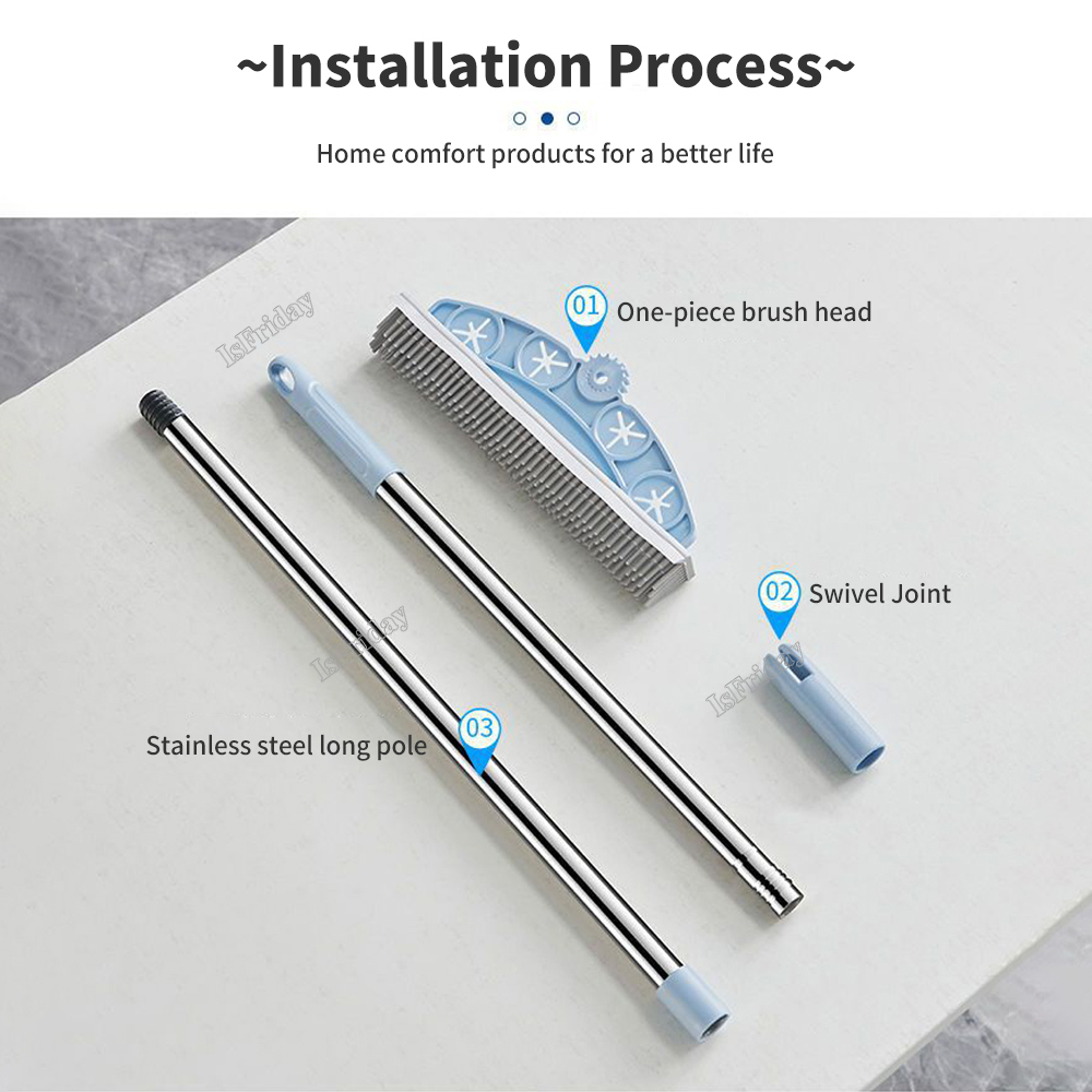 Cepillo de suelo de silicona multifuncional, cosas útiles en el hogar, productos de limpieza ultra prácticos para el hogar, cepillo de limpieza de paja