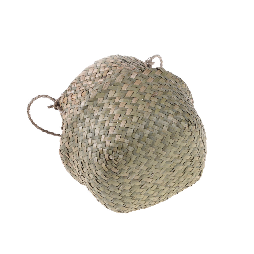 Cestas de mimbre de algas, cesta plegable de ratán, cesta de almacenamiento de ropa sucia, cesta de almacenamiento para el hogar, decoración Simple