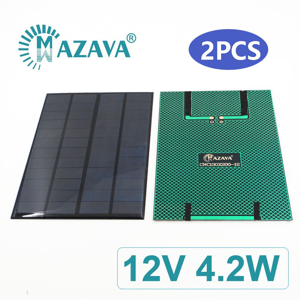 12 V 1.5 W Solar Cells 1.5 2 2.5 3 4.2 7 W Outdoor Charger 12V Battery Home Solar Panel Polycrystalline Silicon 11.1V: 4.2W