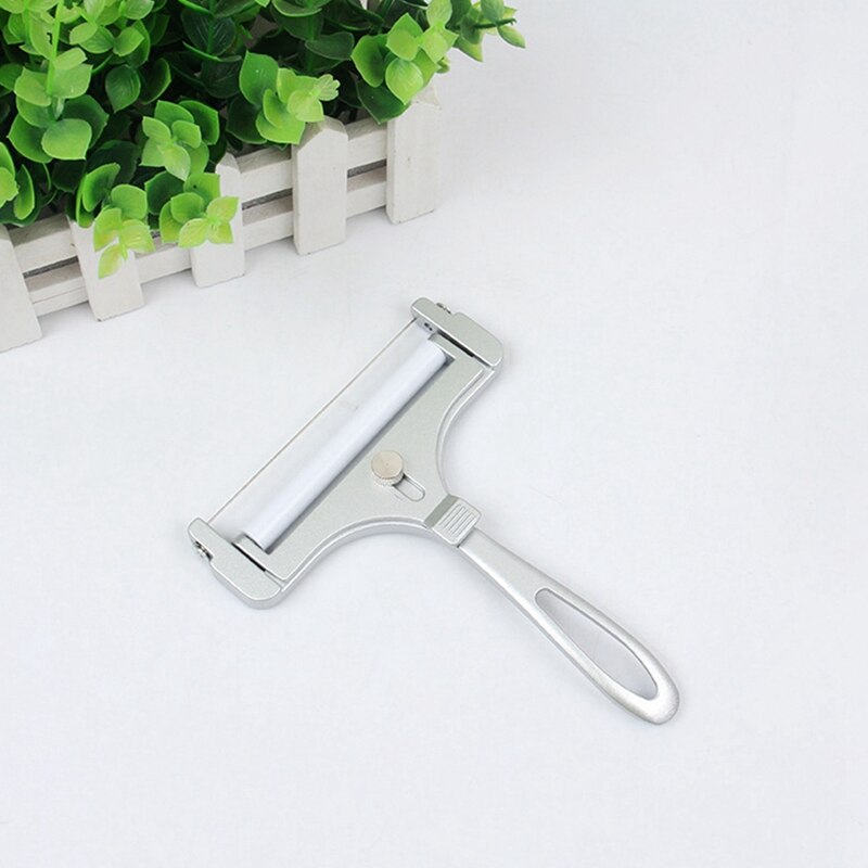 Stainless Steel Cheese Slicer, Adjustable Thickness Wire Cheese Cutter for Soft, Semi-Hard, Hard Cheeses