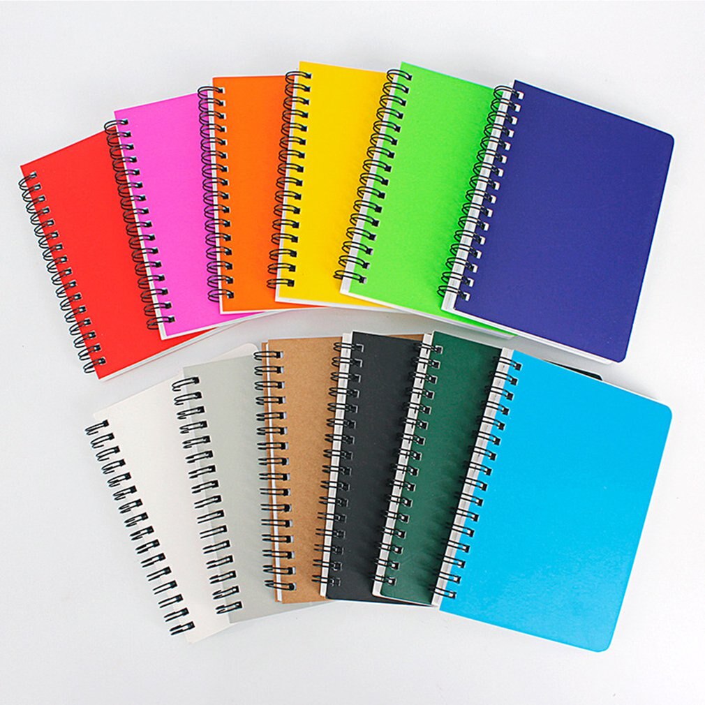 Multi-Size Simple Business Student Homework Diary Notebook Monochrome Coil Notebook Sketchbook