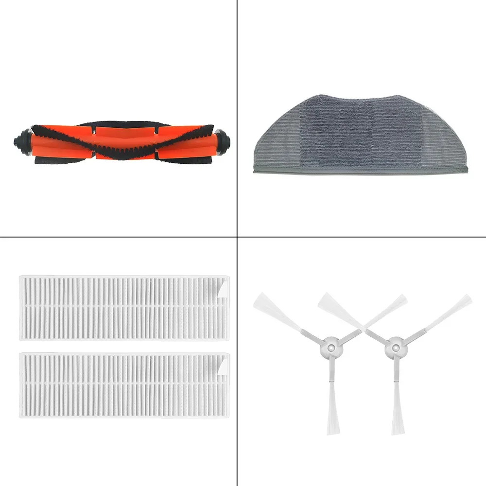 Rulle sidebørste hepa filter mopp klut støtfanger stripe for xiaomi mi  g1 robot støvsuger mopp essensielt  g1 rengjøringsmiddel mjstg 1 /  skv 4136gl