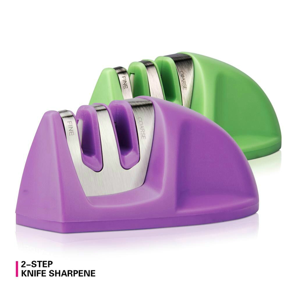 2-step knife sharpener with carbide and ceramic – Vicedeal