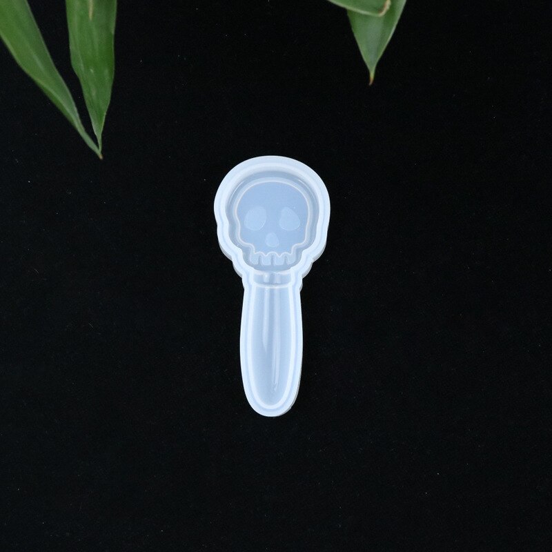 DIY Crystal Epoxy Different Shapes Small Magic Fairy Mirror Silicone Mold Handmade Table Set Toy Magic Wand: skull mold