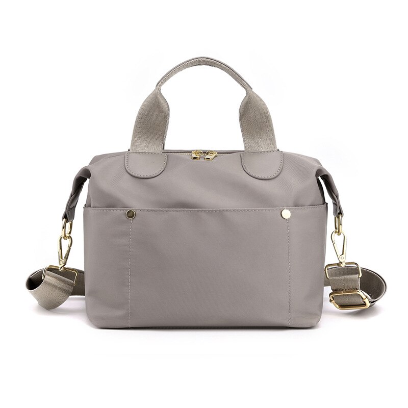 Sac à main étanche en Nylon Oxford pour femmes, sacoche à bandoulière, grande capacité, voyage, portefeuille,: Grey