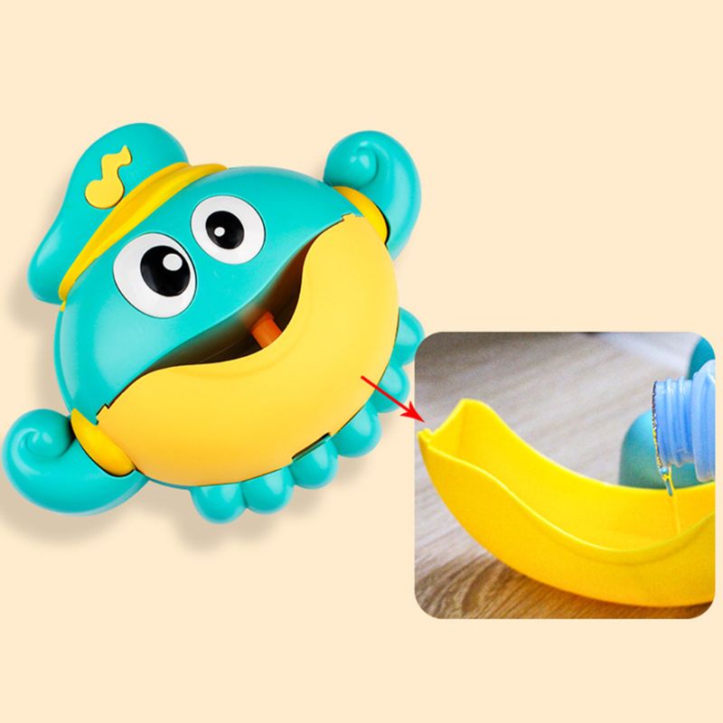 Polpo Macchina Della Bolla con 12 mini Musica Elettrico Bagno di Bolla creatore giocattolo per I Bambini Delle Ragazze Dei Ragazzi