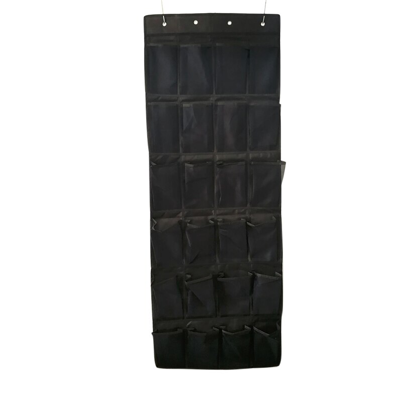 24 Mesh Pockets Over Door Shoe Organizer Hanging Closet Shoe Hanger Storage FP8