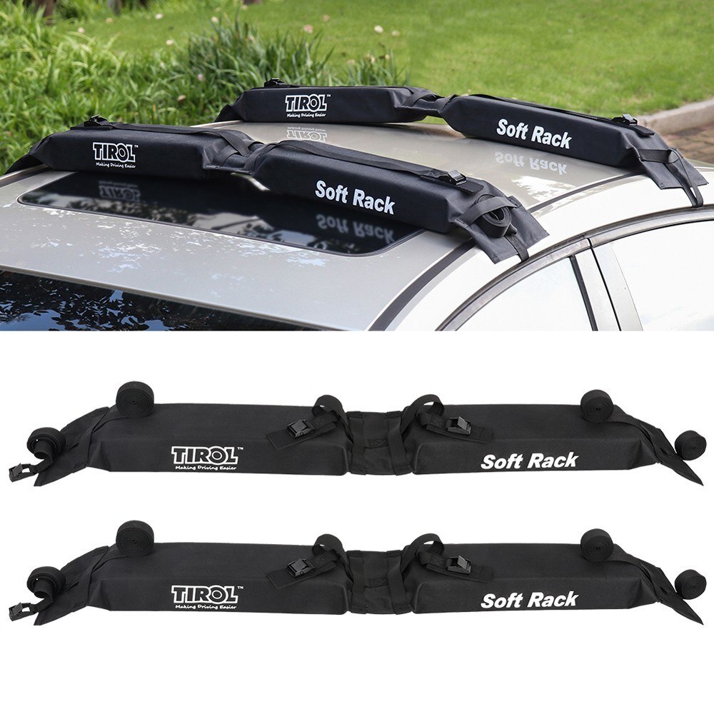 2Pcs Universal Car SUV Roof Rail Luggage Rack Baggage Carrier Removable Car Roof Carrier Roof Carrier Baggage Rack For Car