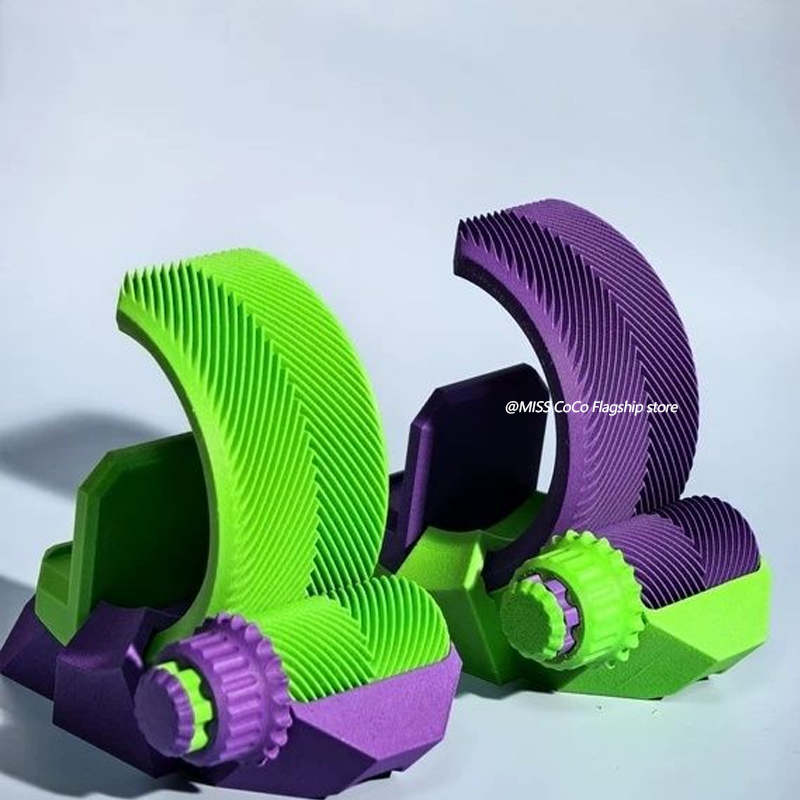 Soporte para teléfono con engranaje impreso en 3D, soporte para teléfono con engranaje en espiga, adornos, soporte ajustable para teléfono de escritorio: Default Title