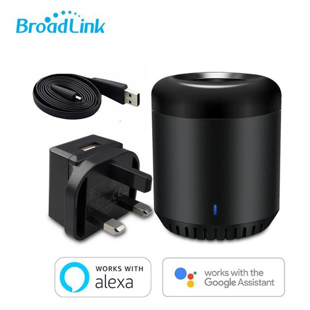 Broadlink rm mini 3 wifi +4g+ ir fjernbetjening med alexa google assistent ifttt smart home tv ac app controller til ios android: Med ukadaptor