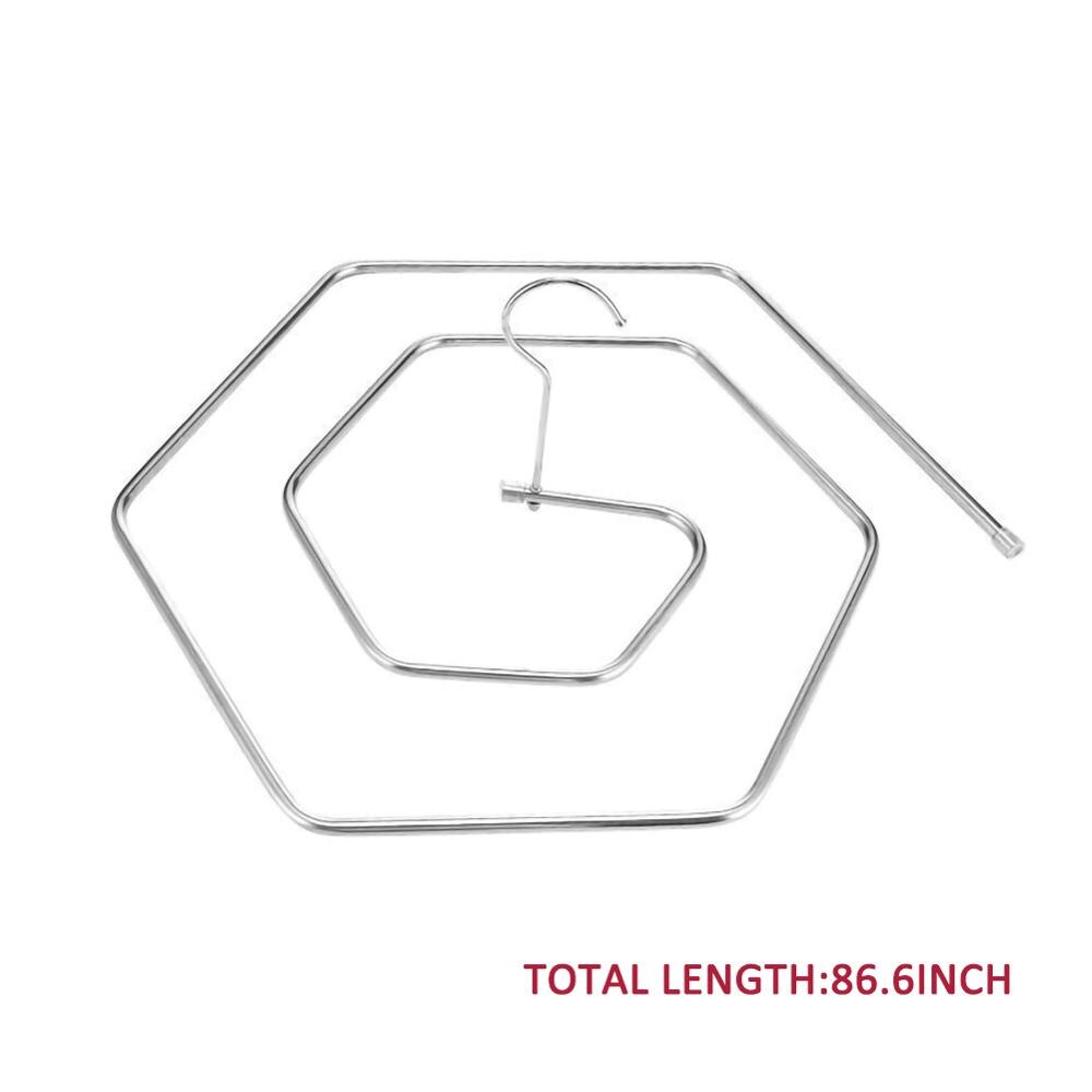 Obrotowy wieszak na ubrania kwadratowy spiralny obrotowy wieszak spinacze robić prania spiralny wieszak obrotowy stojak robić przechowywania prześcieradło kołdra koc