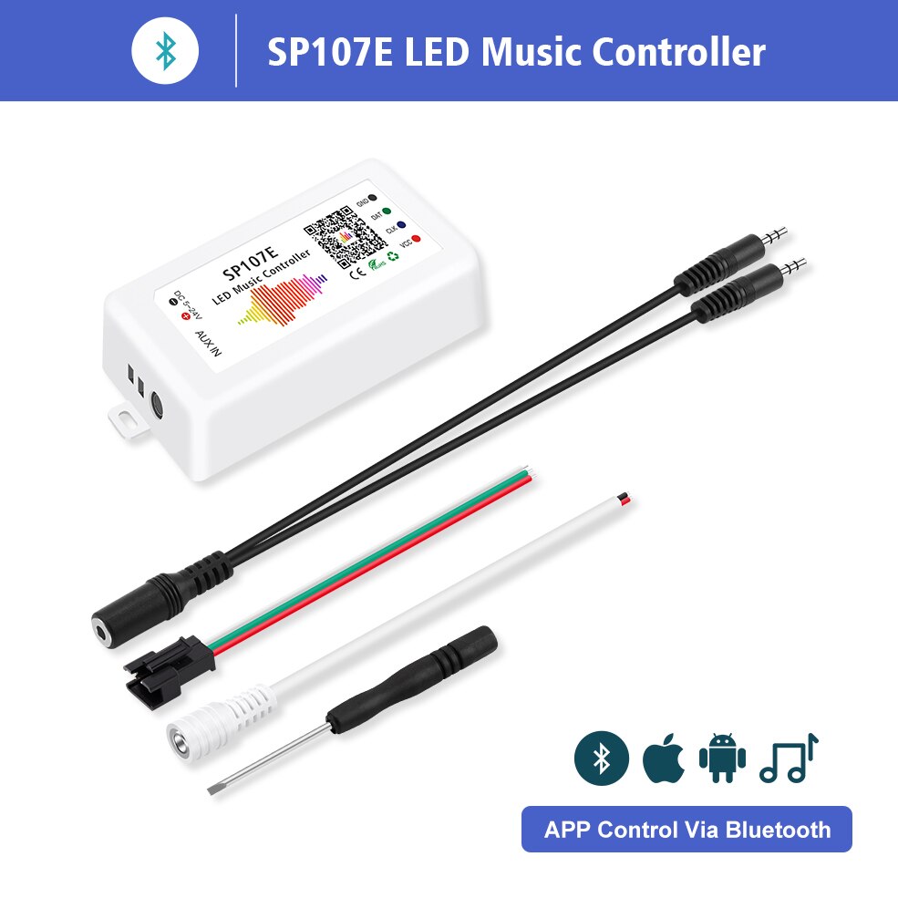 WS2812b LED Streifen Licht Controller Bluetooth SP105E SP110E Wifi SP108E SP501E SP601E Musik SP107E SP611E WS2811 SK6812 Lichter: SP107E