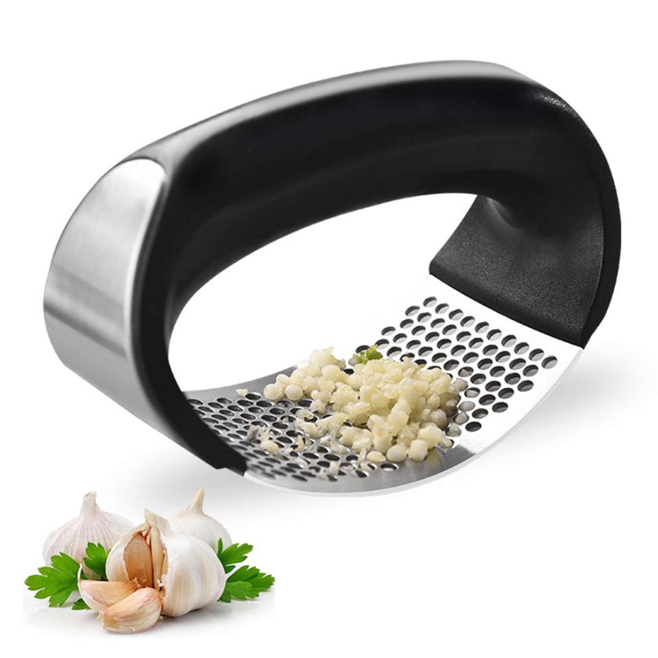 Upgrade Stainless Steel Manual Garlic Mincer Cooking Gadgets Garlic Presses Curve Fruit Vegetable Tools Kitchen Accessories