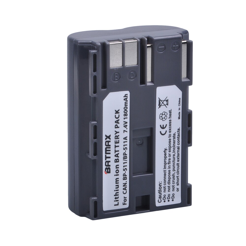 1Pcs BP-511 BP511 BP 511 BP-511A Battery for Canon G6 G5 G3 G2 G1 EOS 300D 50D 40D 30D 20D 5D MV300i Digital Camera