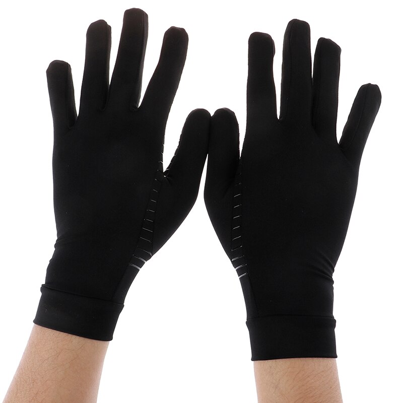 Women Men Copper Fiber Therapy Compression Gloves Hand Arthritis Joint Pain Relief Half Full Finger Therapy Gloves
