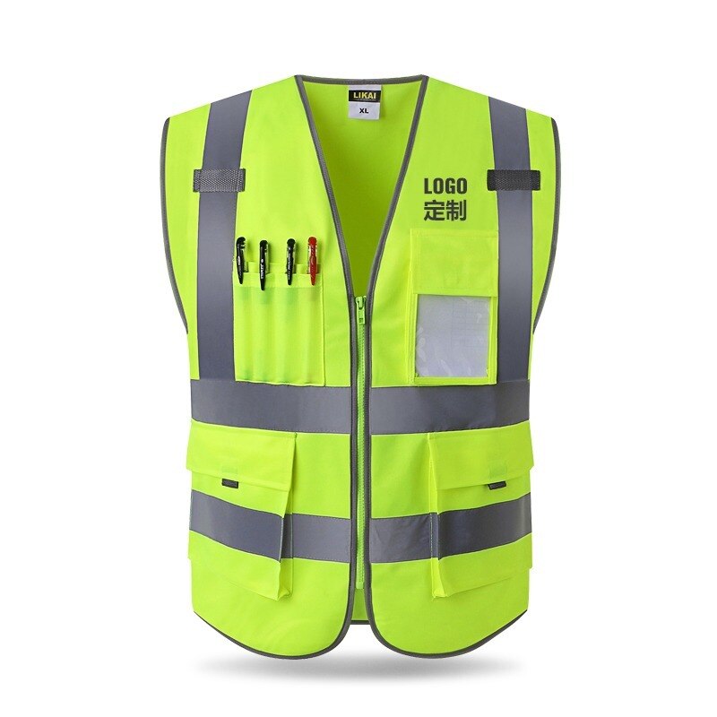 High Visibility Reflective Vest Working Clothes Motorcycle Cycling Sports Outdoor Reflective Safety Clothing Reflective Jacket: 003 Reflective Vest / L