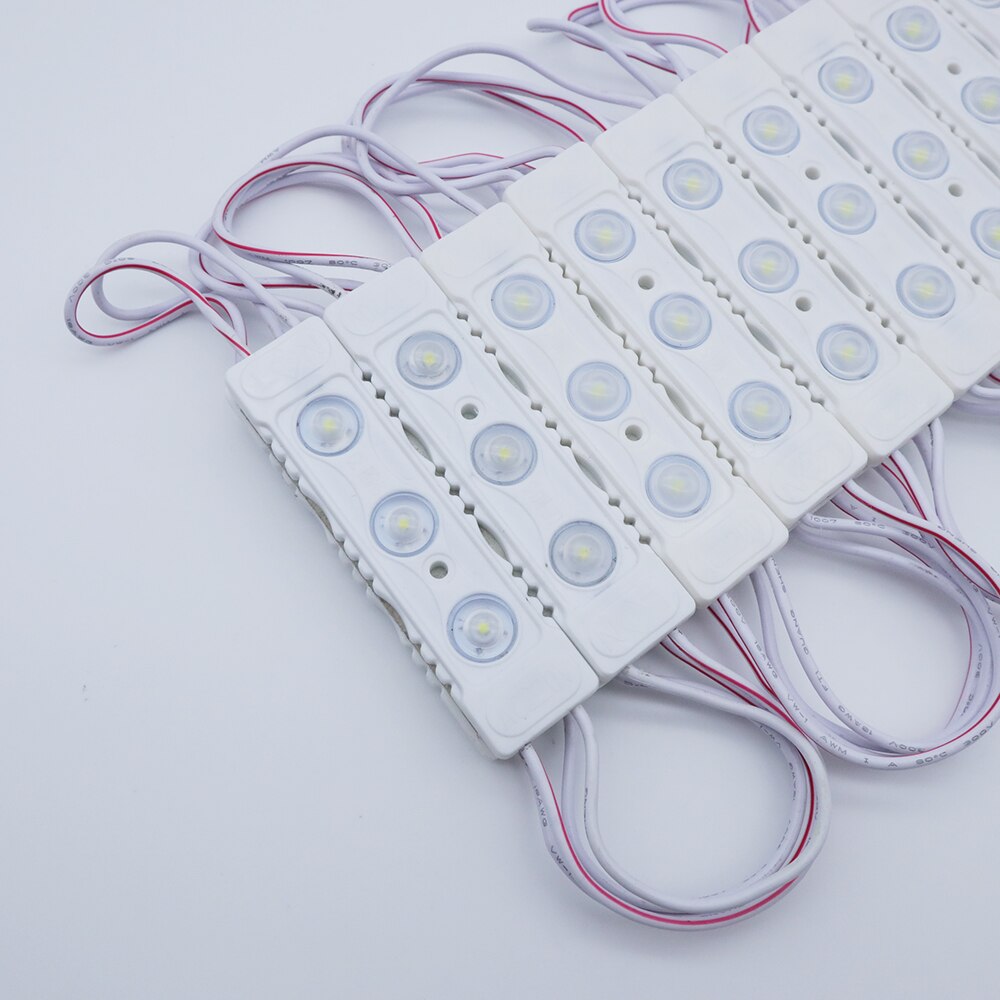 20Pcs 220V Led Module 1.5W 3Leds Injectie Led Modules IP65 Waterdicht Voor Reclame Teken Back Light geen Behoefte Driver