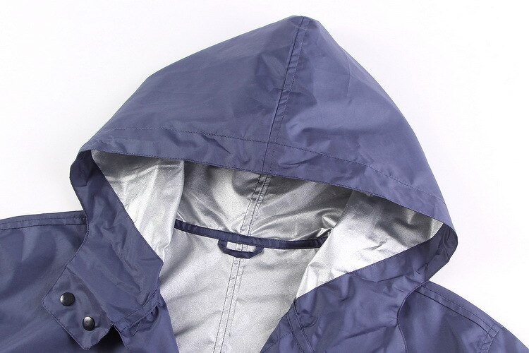 Svart/blå kappa regnrock herr vattentät lång fiske regnkappa herr ponchos jackor chubasqueros impermeables capa de chuva