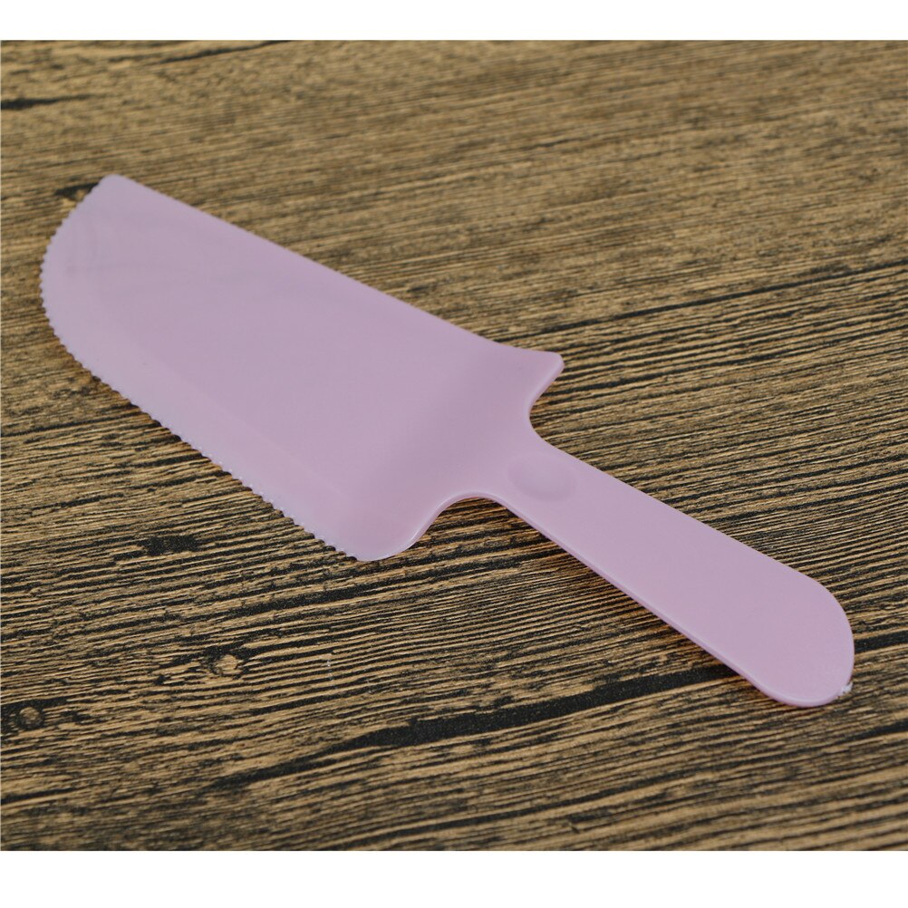 1PC Plastic Spatula Fondant Pastry Cake Cutter Cake Cream Knife Smoother Icing Frosting Spreader Diy Tool 3 Colors: Pink