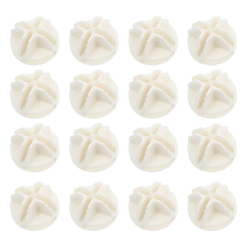Accesorios de armario de zapatos para el hogar, hebillas de plástico, botones fijos, 20 Uds.: Blanco