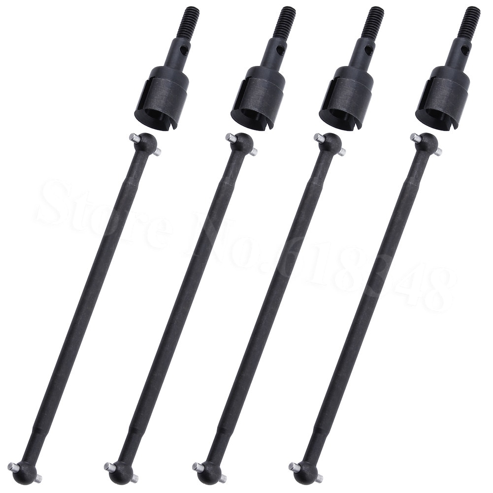 8 stk stål metall drivaksel 89.5mm hundeben 08029 & akseltapp 02033 for rc redcat vulkan epx hsp 1/10 brontosaurus 94111